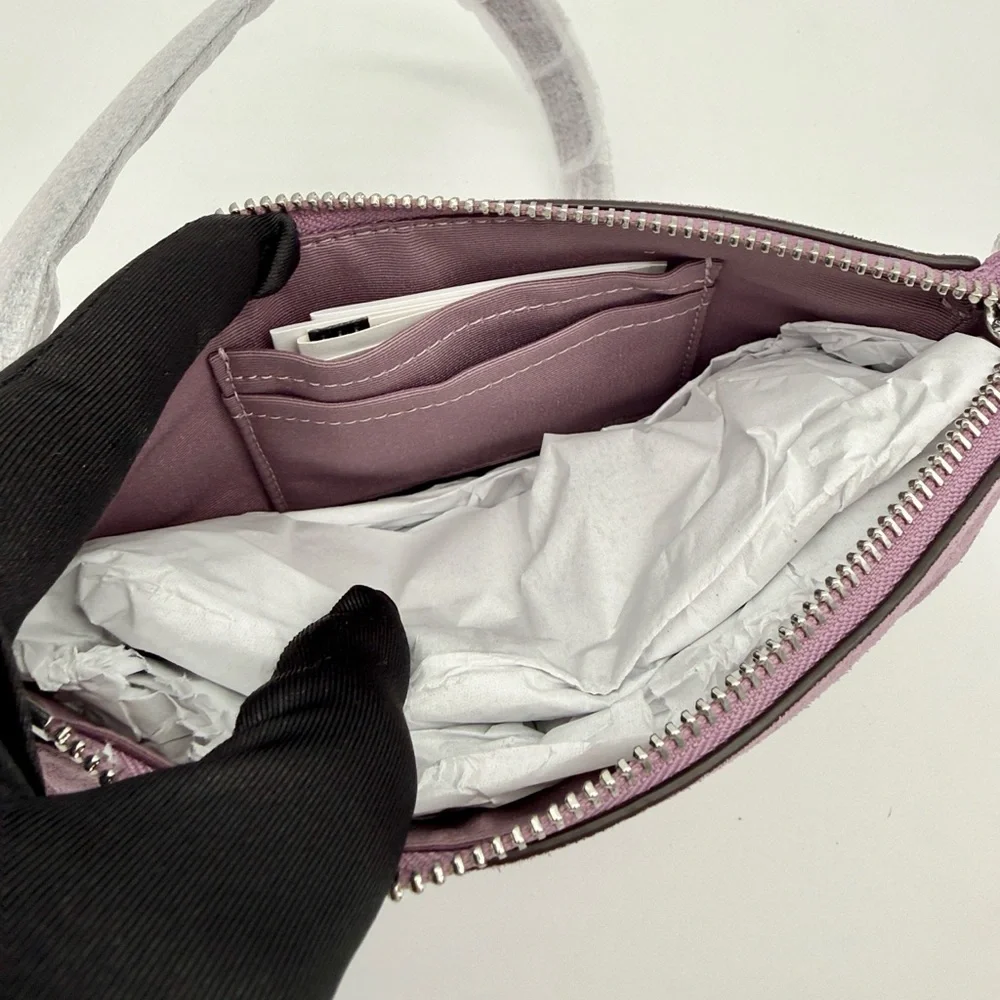 Coach Suede Nolita 19 Silver Light Violet - Picture 9 of 12